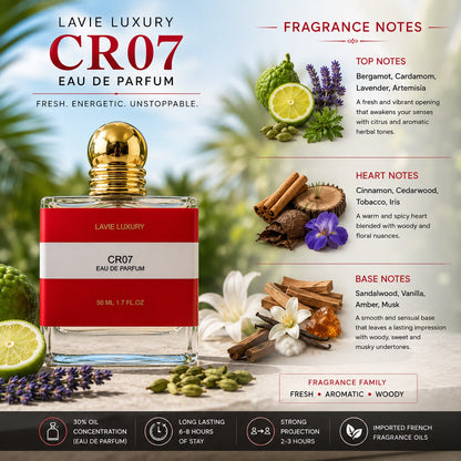 Lavie CR07 – Fresh Aromatic Woody Eau de Parfum for Men