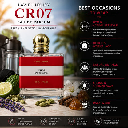 Lavie CR07 – Fresh Aromatic Woody Eau de Parfum for Men