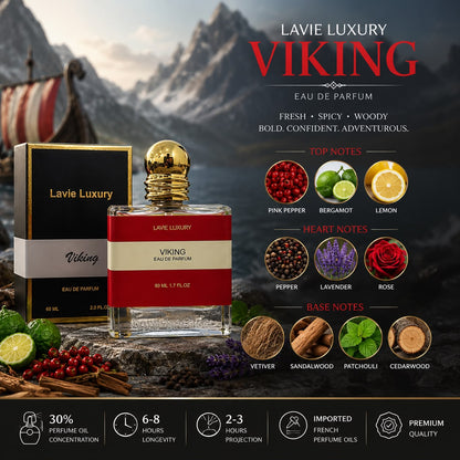 Lavie Viking – Fresh Spicy Woody Eau de Parfum for Men