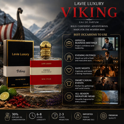 Lavie Viking – Fresh Spicy Woody Eau de Parfum for Men