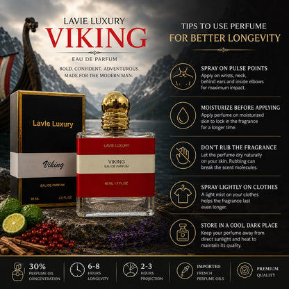 Lavie Viking – Fresh Spicy Woody Eau de Parfum for Men