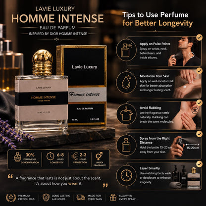 Lavie Homme Intense – Powdery Iris Woody Eau de Parfum for Men