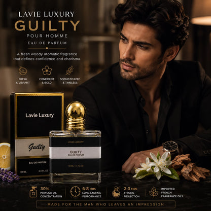 Lavie Guilty Pour Homme – Fresh Woody Aromatic Eau de Parfum for Men